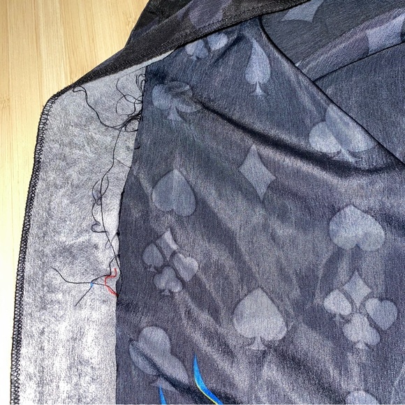 Ferugini Poker Dice Flames Rockabilly Men’s Button Up Shirt Large - Picture 10 of 12